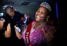 Photograph of young people struggling with health challenges at the Montefiore Medicla Center Prom